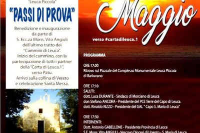 A Leuca Piccola Monsignor Angiuli inaugura il primo tratto dei "Cammini di Leuca" - Corriere Salentino