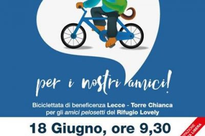 "Tutti in bici per i nostri amici", biciclettata di beneficenza a favore del rifugio Lovely - Corriere Salentino
