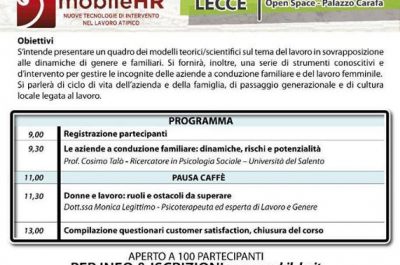 “Aziende, famiglie e donne: un'impresa ancora possibile?", convegno in piazza Sant'Oronzo - Corriere Salentino
