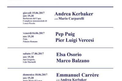 "Incontri salentini", gli scrittori italiani e stranieri sbarcano nel Salento - Corriere Salentino