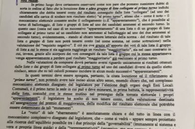 Proclamazione, centrodestra assente: motivazioni non lette, ma la Commissione si è rifatta alla giurisprudenza creativa cumulando primo turno e ballottaggio - Corriere Salentino