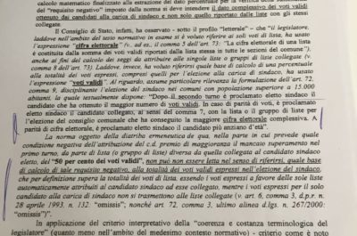 Proclamazione, centrodestra assente: motivazioni non lette, ma la Commissione si è rifatta alla giurisprudenza creativa cumulando primo turno e ballottaggio - Corriere Salentino