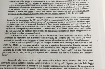 Proclamazione, centrodestra assente: motivazioni non lette, ma la Commissione si è rifatta alla giurisprudenza creativa cumulando primo turno e ballottaggio - Corriere Salentino