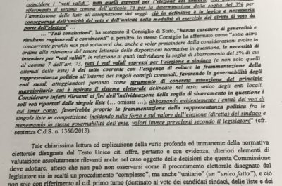 Proclamazione, centrodestra assente: motivazioni non lette, ma la Commissione si è rifatta alla giurisprudenza creativa cumulando primo turno e ballottaggio - Corriere Salentino
