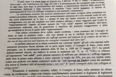 Proclamazione, centrodestra assente: motivazioni non lette, ma la Commissione si è rifatta alla giurisprudenza creativa cumulando primo turno e ballottaggio - Corriere Salentino
