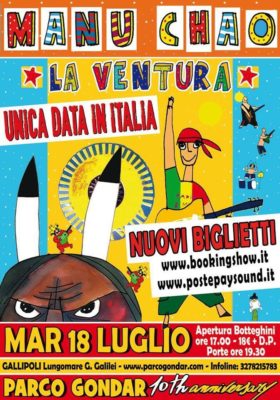 Parco Gondar, Manu Chao si sposta in arena - Corriere Salentino