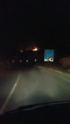 A fuoco l'area verde all'ingresso di Santa Cesarea: bruciano gli ulivi e il forte vento propaga le fiamme. Situazione sotto controllo - Corriere Salentino
