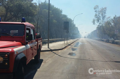 Vasto incendio "minaccia" l'ospedale di Gallipoli, evacuazione scongiurata. Il sindaco Minerva: "Un atto doloso" - Corriere Salentino