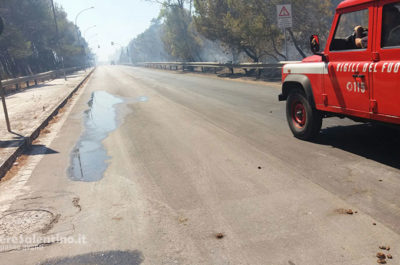 Vasto incendio "minaccia" l'ospedale di Gallipoli, evacuazione scongiurata. Il sindaco Minerva: "Un atto doloso" - Corriere Salentino