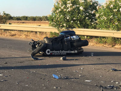 Scontro auto-moto: centauro trasportato in ospedale in codice rosso - Corriere Salentino
