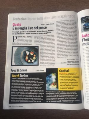 Alex Ristorante approda sulle pagine de L'Espresso. Qualità e innovazione i punti forti del più noto ristorante di pesce della Puglia - Corriere Salentino