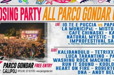 Postepay Sound Parco Gondar: oggi grande festa di chiusura - Corriere Salentino