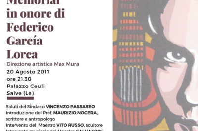Memorial in onore di Federico Garcia Lorca, domenica 20 agosto a Salve - Corriere Salentino