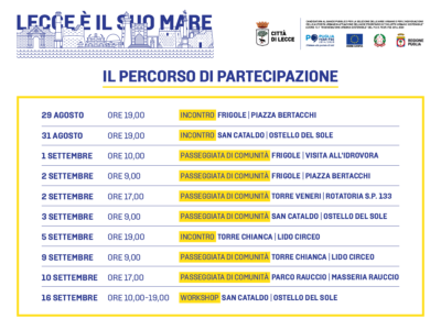 “Lecce è il suo mare”, domani il primo incontro con i cittadini a Frigole - Corriere Salentino