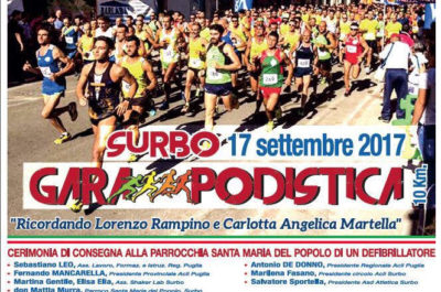 Surbo, gara podistica e cerimonia di consegna di un defibrillatore alla Parrocchia Santa Maria del Popolo - Corriere Salentino