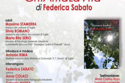"ChiAmaLaVita", a Tuglie la presentazione del libro-inchiesta di Federica Sabato - Corriere Salentino