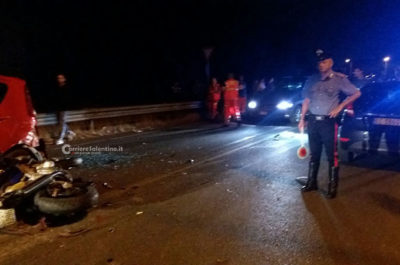 Schianto fatale tra moto ed auto sulla Alezio-Parabita, muore una coppia di conviventi - Corriere Salentino
