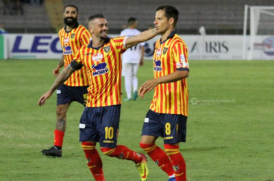 Terza vittoria di fila per il Lecce: Caturano, Costa Ferreira e Di Piazza in rete - Corriere Salentino