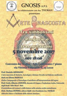 Arte Nascosta tra simbolismi, allegorie e trasmutazioni. La conferenza ai Teatini domenica 5 novembre - Corriere Salentino