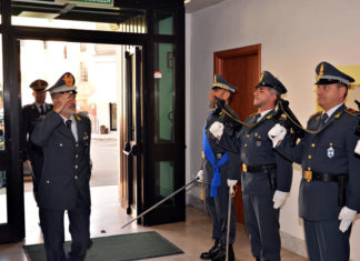 Guardia di Finanza: il Comandante Interregionale Ricozzi visita il Comando Provinciale di Lecce