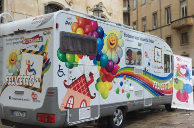 Felicetto, il coloratissimo camper per accompagnare in allegria le trasferte dei bambini affetti da malattie tumorali - Corriere Salentino