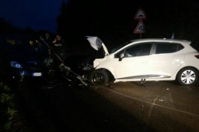 Dopo lo schianto frontale, sfonda il muretto e rischia di precipitare dal tornante: tragedia sfiorata - Corriere Salentino
