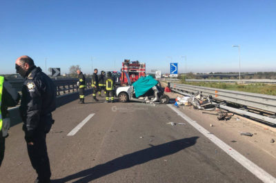 Tragico tamponamento in tangenziale tra tir e Punto: muore una 60enne, grave una 47enne - Corriere Salentino