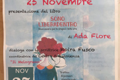 "Sono LiberaDentro", a Casarano presentazione del libro di Ada Fiore - Corriere Salentino