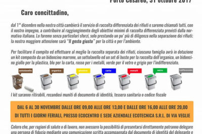 Cambia la raccolta differenziata a Porto Cesareo - Corriere Salentino