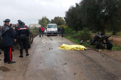 Schianto tra quad e trattore del sindaco di San Cassiano, muore un 44enne - Corriere Salentino