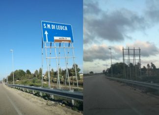 Segnaletica sulle tangenziali di Lecce, Sportello dei diritti: Indicazioni prima divelte da mesi e ora sparite