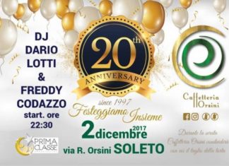 Caffetteria Orsini: 20° anniversario