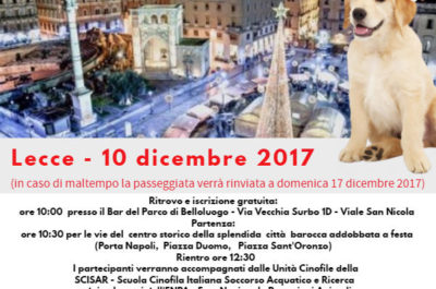 Passeggiata di Natale con gli amici a 4 zampe, al via la II edizione - Corriere Salentino