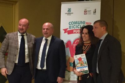 Comuni Ricicloni Puglia 2017, Caracciolo: “Legambiente ha merito di stimolarci su tema gestione sostenibile dei rifiuti” - Corriere Salentino