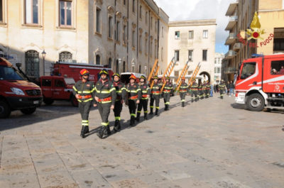 Lecce: celebrata Santa Barbara, protettrice dei Vigili del Fuoco - Corriere Salentino