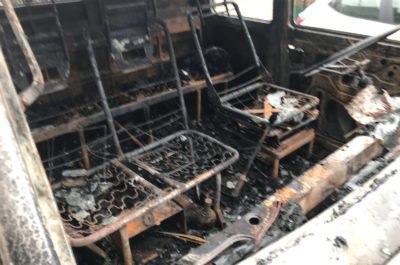 Fiamme avvolgono il furgone di un commerciante ambulante, mistero sulle cause - Corriere Salentino