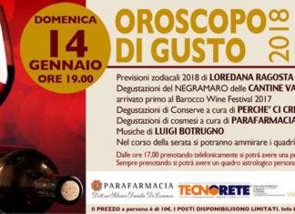 “Oroscopo di gusto”, a Palazzo Turrisi torna l’aperitivo culturale salentino