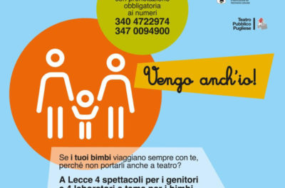 "Vengo anch'io!", a teatro con i propri figli. Al via il progetto realizzato da Fermenti Lattici - Corriere Salentino
