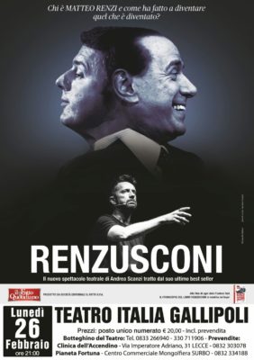 “Renzusconi”, lo spettacolo di Andrea Scanzi approda a Gallipoli: provocatorio, sarcastico e divertente - Corriere Salentino