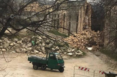 Danni da maltempo, crolla l'ex manifattura Acait di Tricase: fu set dei film di Winspeare - Corriere Salentino