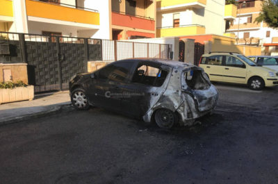 Nuova intimidazione contro l'ex ispettore di polizia: bandito incendia la sua auto - Corriere Salentino