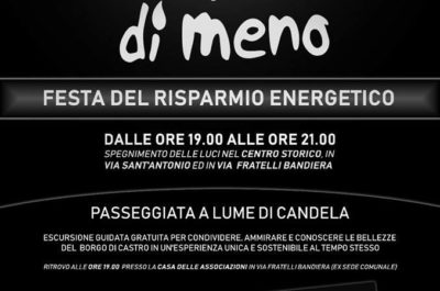 “M’illumino di Meno”: a Castro escursione per le vie del centro immerso nel buio - Corriere Salentino
