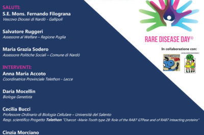 “Giornata mondale delle malattie genetiche rare: a tu per tu con la ricerca”, convegno Telethon a Nardò - Corriere Salentino