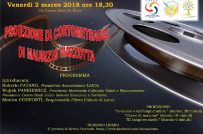 Omaggio a Maurizio Mazzotta: venerdì 2 marzo da Laica proiettano i suoi cortometraggi - Corriere Salentino
