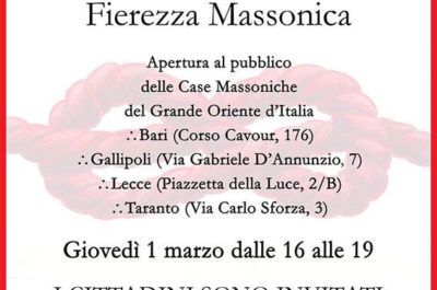 Il tempio delle logge massoniche aperto a tutti per la "Giornata della Fierezza Massonica" - Corriere Salentino