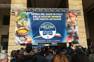 Meloni a Lecce: “Feroce difesa del made in Italy”. Il nodo del premier: “I forzisti dicano prima chi è il loro candidato, altrimenti non ci stiamo” - Corriere Salentino
