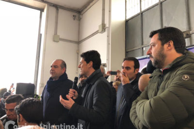 Salvini a Martano: “Difesa dei nostri prodotti”. Poi replica a Fitto: “Decideranno gli elettori il premier del centrodestra” - Corriere Salentino