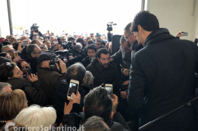 Salvini a Martano: “Difesa dei nostri prodotti”. Poi replica a Fitto: “Decideranno gli elettori il premier del centrodestra” - Corriere Salentino