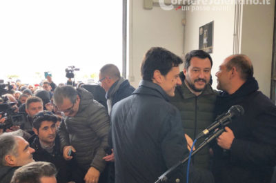 Salvini a Martano: “Difesa dei nostri prodotti”. Poi replica a Fitto: “Decideranno gli elettori il premier del centrodestra” - Corriere Salentino