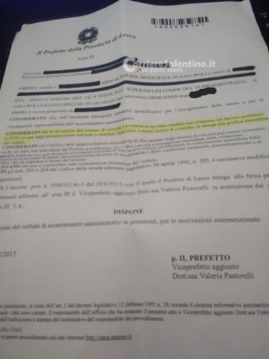 Lo strano fenomeno: multe da autovelox su strade sprovviste del decreto prefettizio, fioccano i verbali annullati - Corriere Salentino